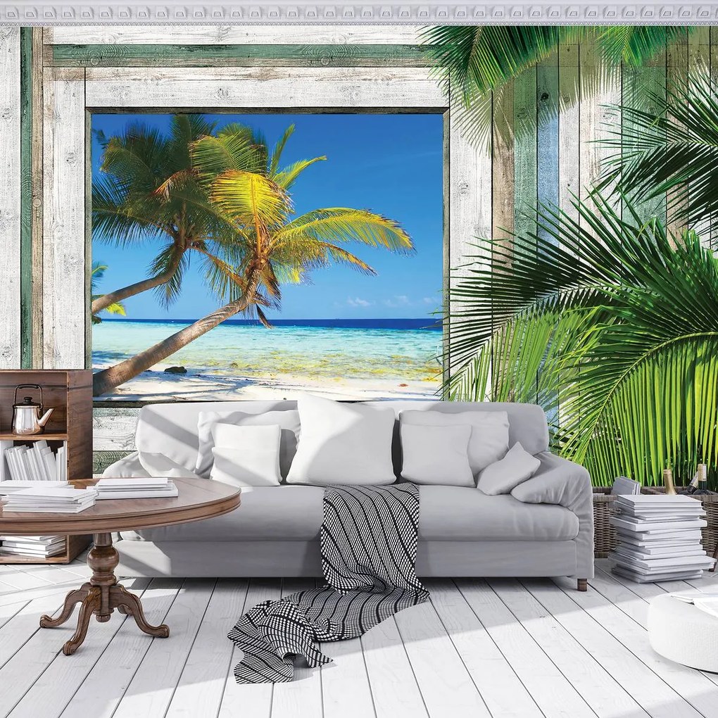 Fototapet - Plajă, mare, nisip (152,5x104 cm)