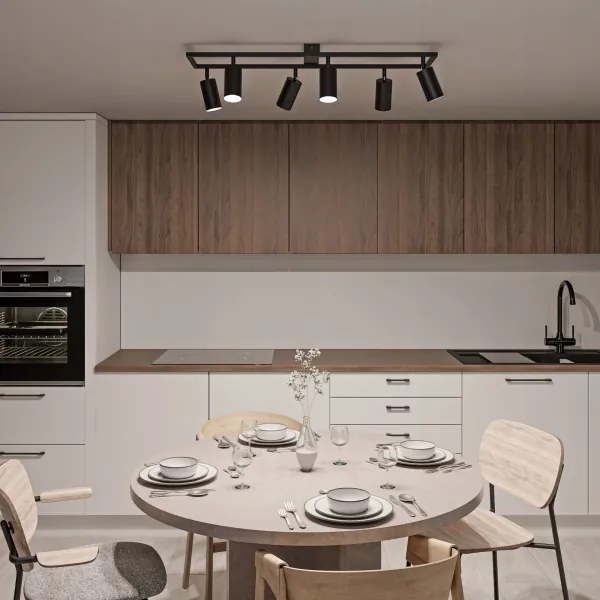 Lampă spot 6xGU10/30W/230V, neagră