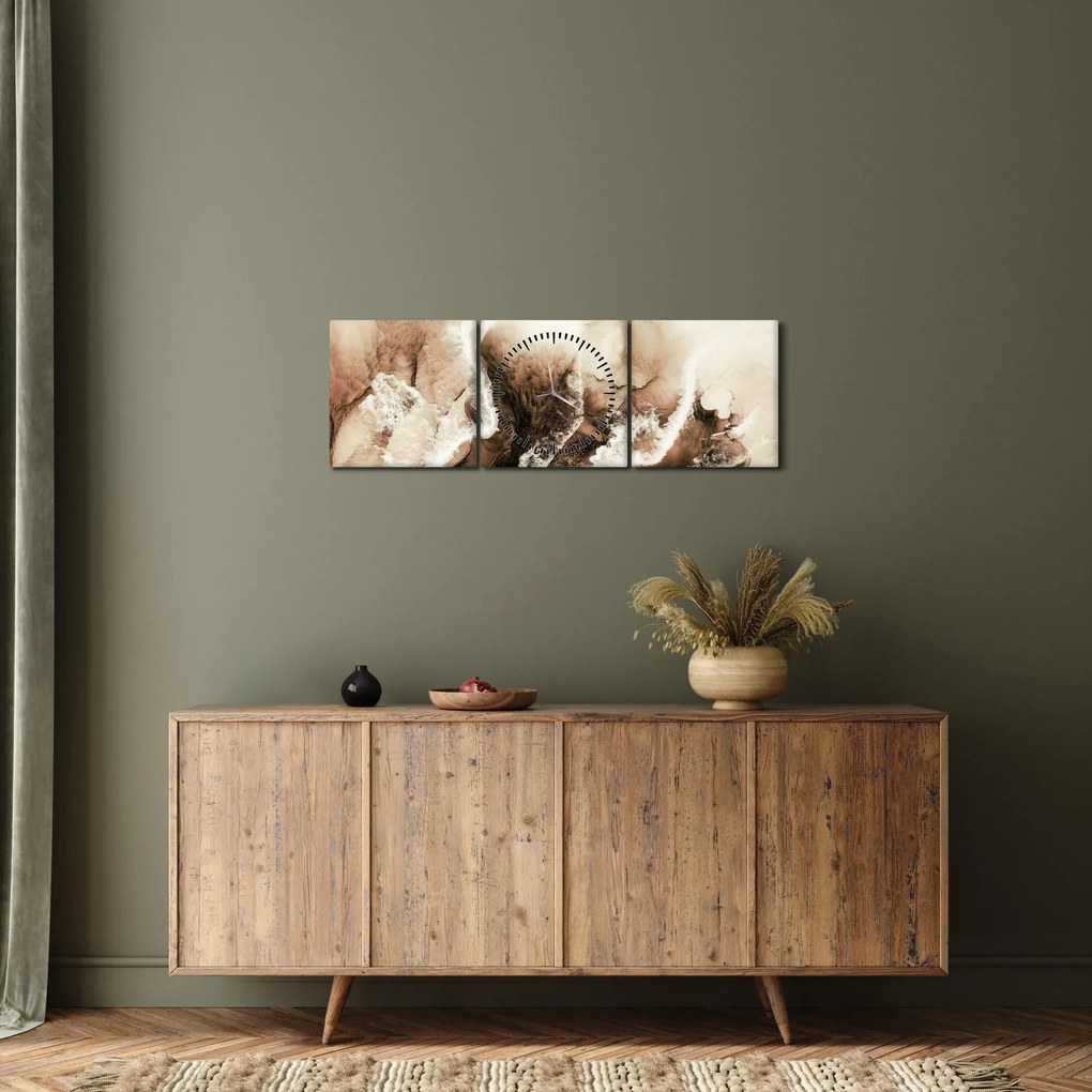 Tablou - Abstract (cu ceas) (90x30 cm)