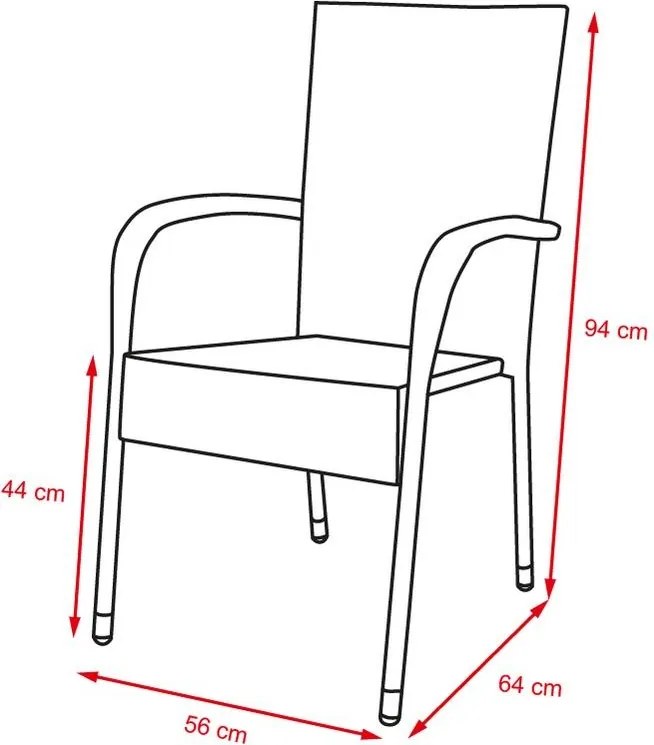 Set mobilier de grădină VIKING XL +6x PARIS