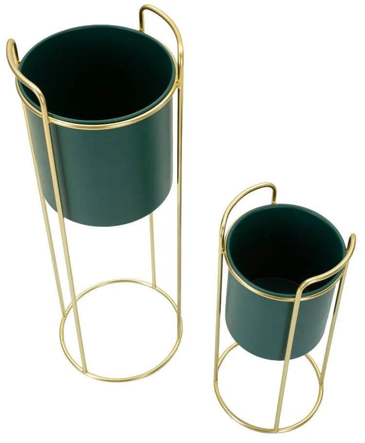 Ghivece decorative 2 buc. din metal ø 24 cm Grent Slim – Mauro Ferretti