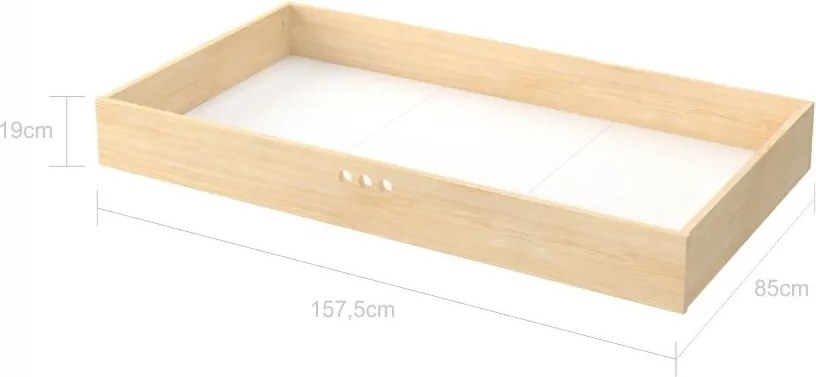 Sertar pentru pat Dream nest pin 80x160 cm
