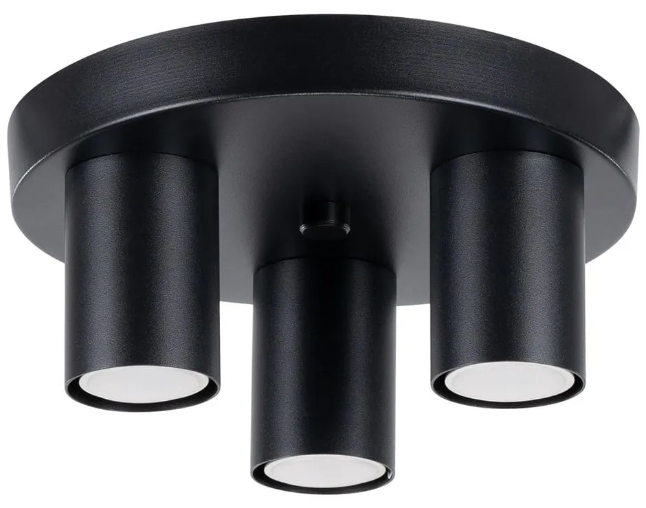 Plafonieră neagră Castro – Sollux