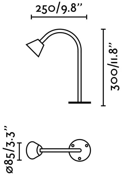 Stalp LED iluminat exterior IP65 CUCA H-30cm
