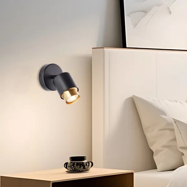 Brilliant - Aplică spot LED de perete COVELO 1xGU10/5W/230V negru/auriu