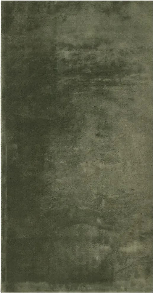 vidaXL Covor HUARTE, fir scurt, moale și lavabil verde pădure 60x110cm