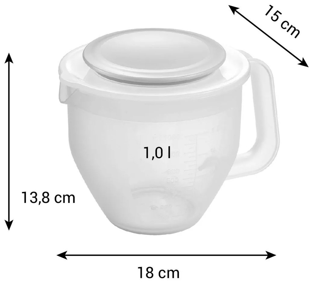 Tescoma Bol de amestecare cu capac DELICIA 1,0 l