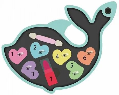 Clementoni Make-up set Crazy Chic delfin, 27 x 22cm