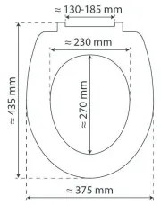Schütte 80104 - Capac WC SPIRIT Antracit, SoftClose, din MDF