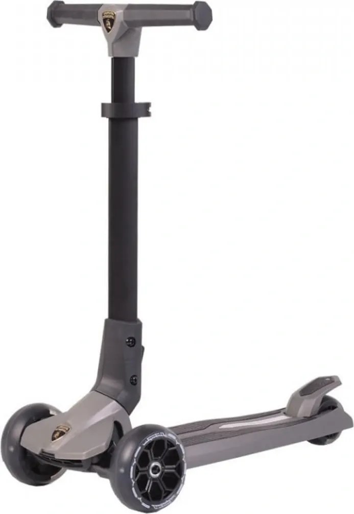 Trotineta copii pliabila din aluminiu NOVOKIDS™ Lamborghini Kick N Roll Edition , Cu roti luminoase din silicon, 3 roti,pliabila, Maner reglabil pe