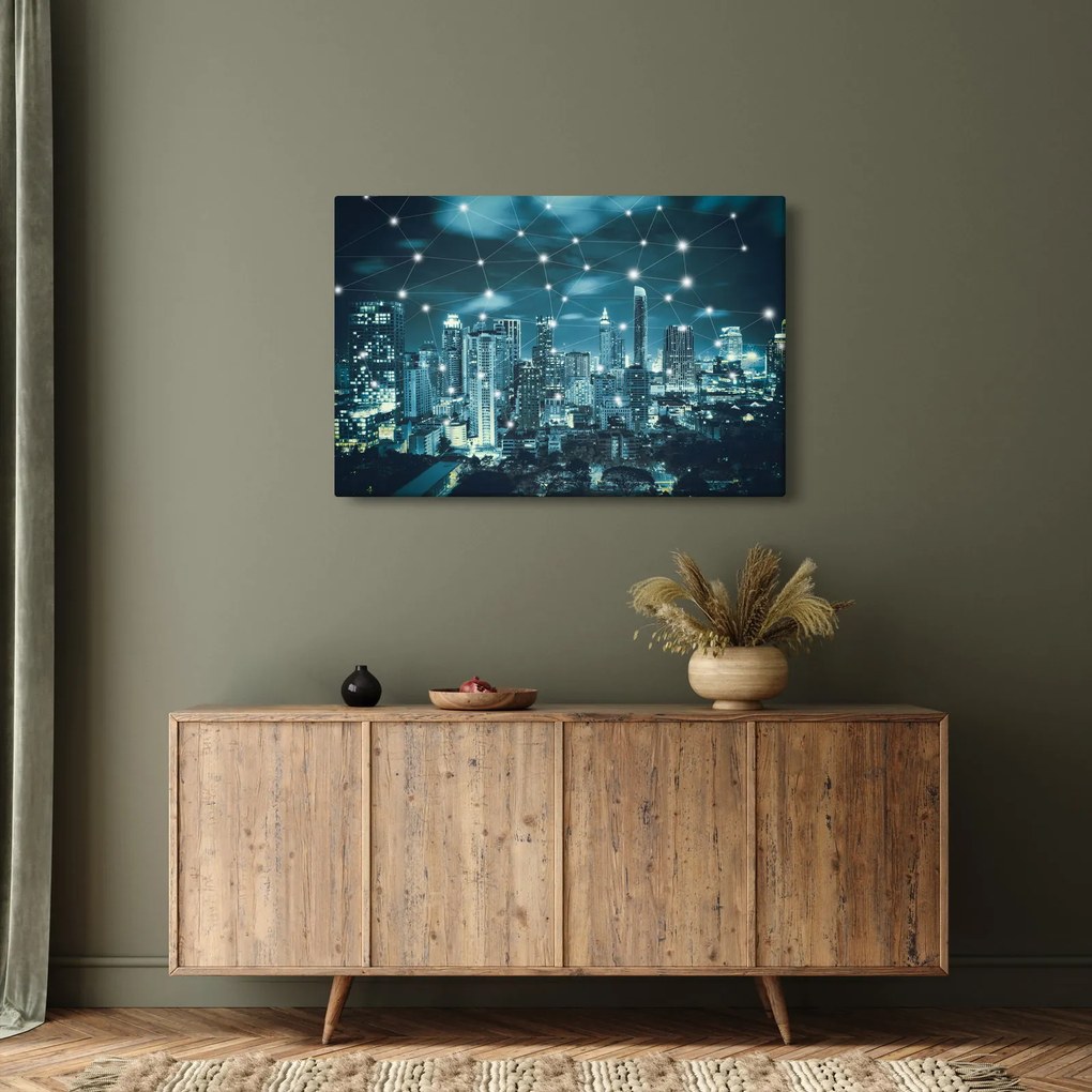 Tablou - Metropolă stălucitoare (90x60 cm)