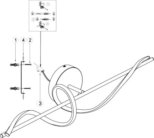 Aplică LED ONLI TWIST LED/25W/230V 4000K negru