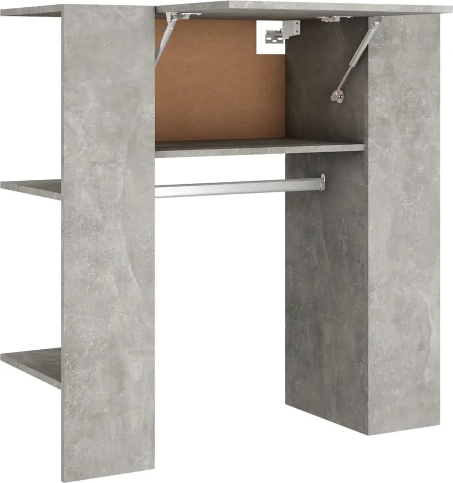 vidaXL Dulap de hol, gri beton, 97,5x37x99 cm, lemn prelucrat