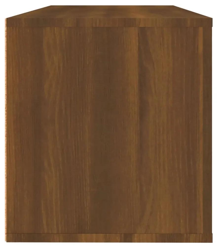 Pantofar de perete, stejar maro, 100x35x38 cm lemn prelucrat 1, Stejar brun