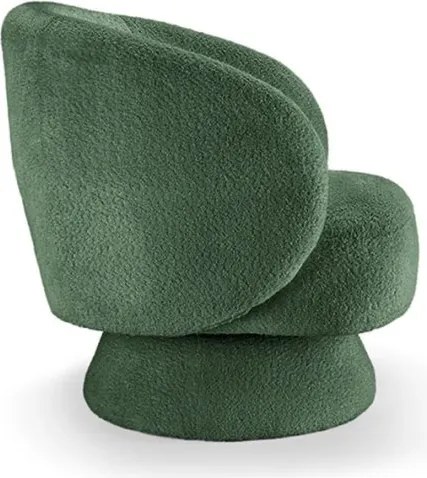 Fotoliu pivotant tesatura boucle verde BOSSA NOVA