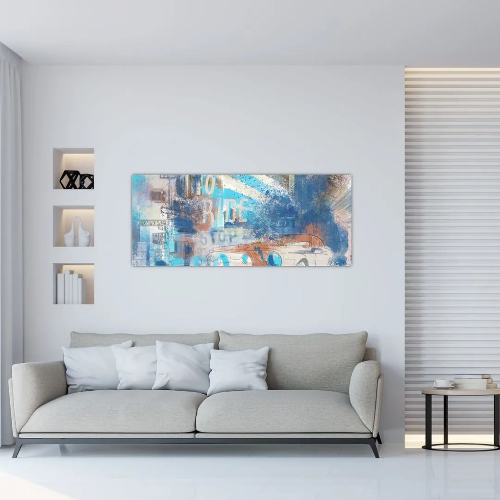 Tablou - Născut să călătorească (120x50 cm)