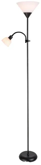 Brilagi - Lampadar ARIANA 1xE27/100W/230V + 1xE14/25W negru