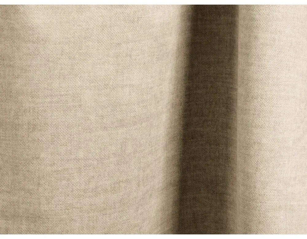 Pat matrimonial bej tapițat cu spațiu de depozitare cu somieră 180x200 cm Martina – Micadoni