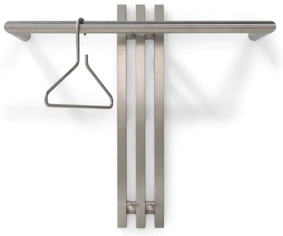 Cuier de perete argintiu din metal 65 cm Senza – Spinder Design