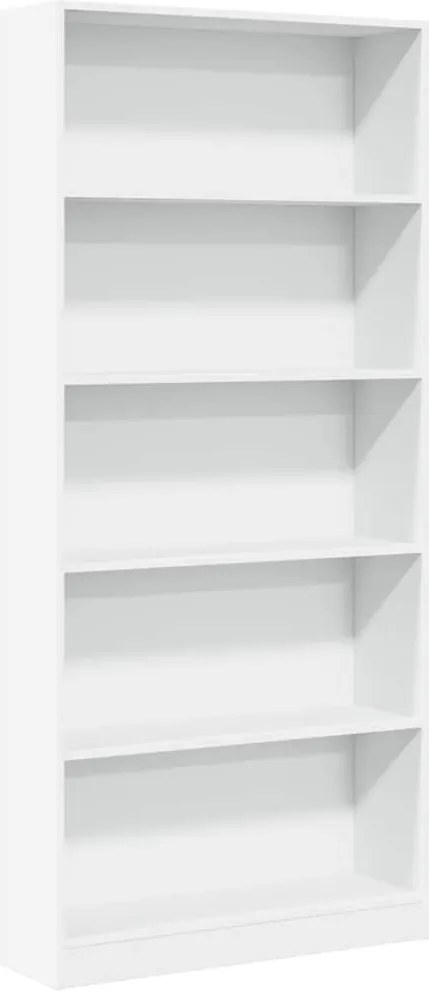 vidaXL Bibliotecă, alb, 80x24x176 cm, lemn prelucrat