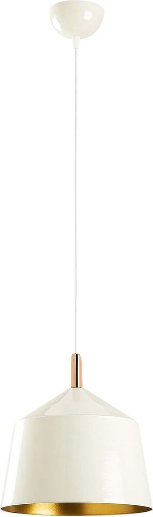 Lustra SAGLAM 3725, alb/auriu, metal, 25x38-124 cm