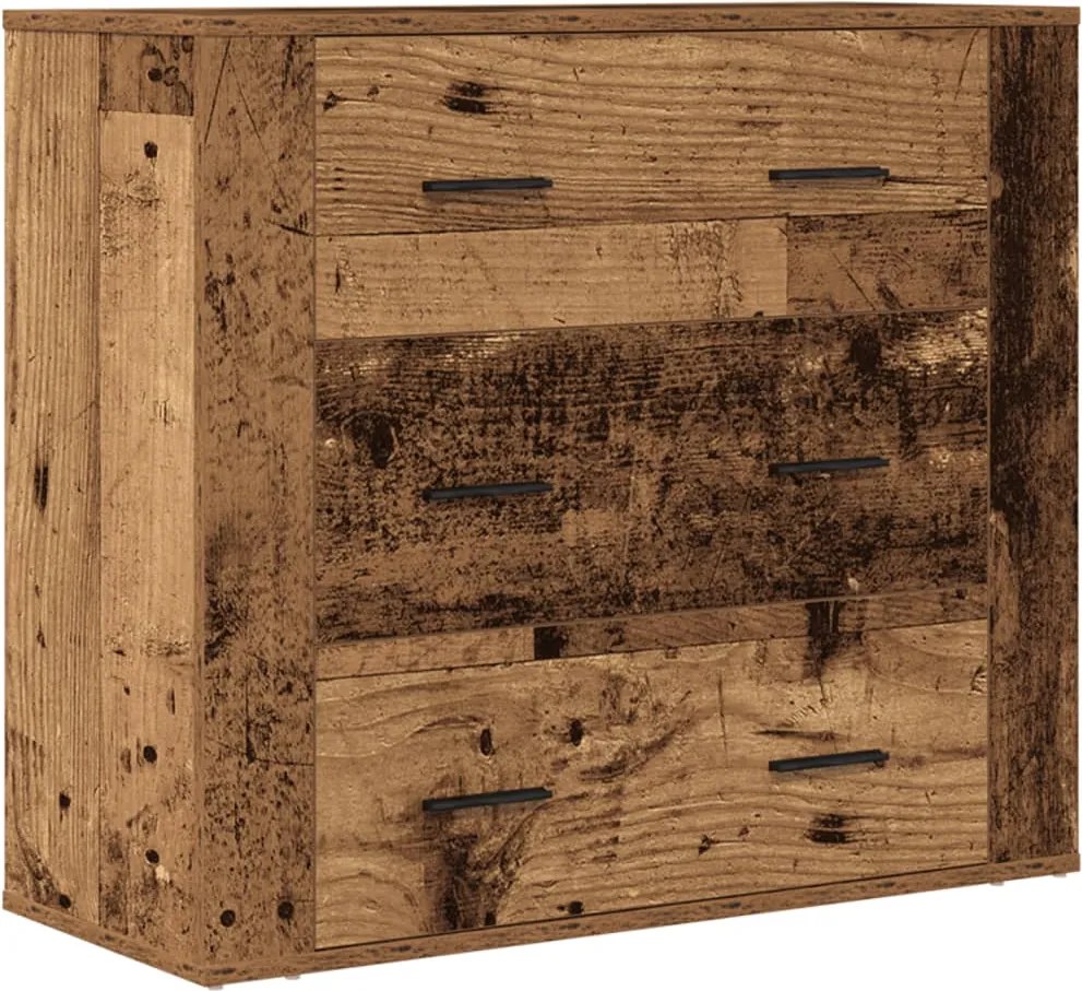 vidaXL Dulap, lemn vechi, 80x33x70 cm, lemn prelucrat