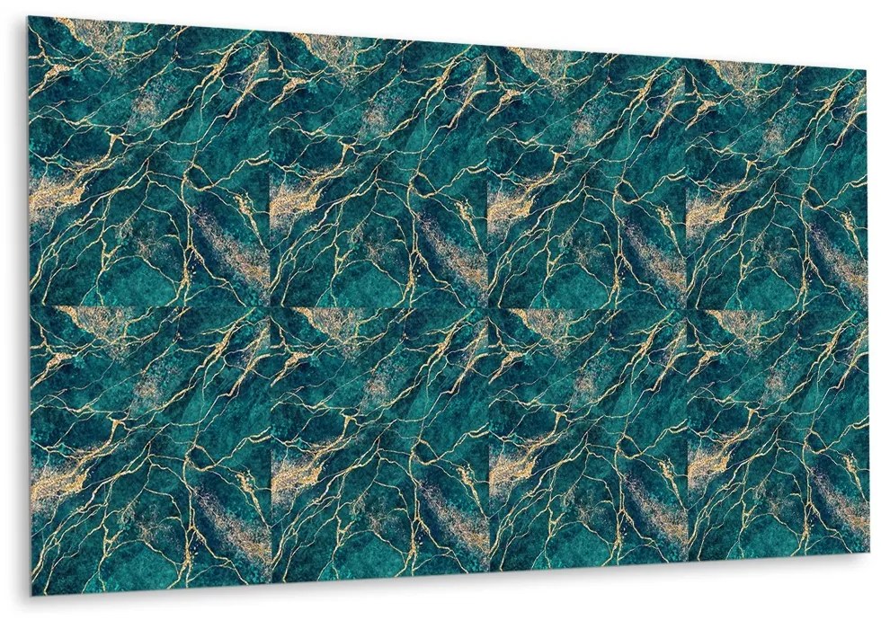 Panou decorativ perete Malachit verde