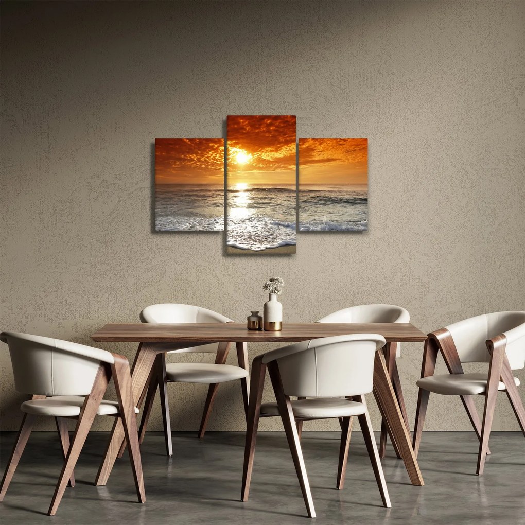 Tablou cu apus de soare din Corsica (90x60 cm)
