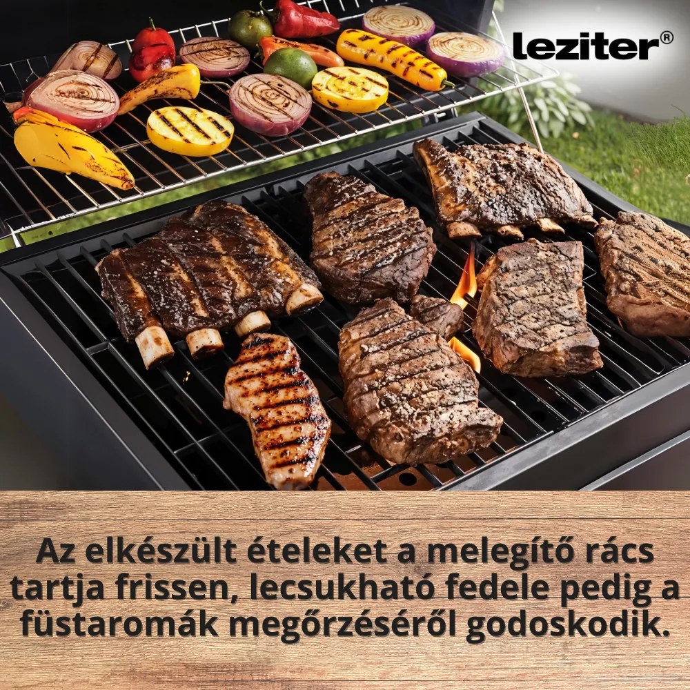 Grătar de grădină multifuncțional cu cărbune