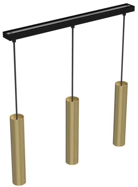 Lustră pe cablu RAITO 3xGU10/8W/230V alamă