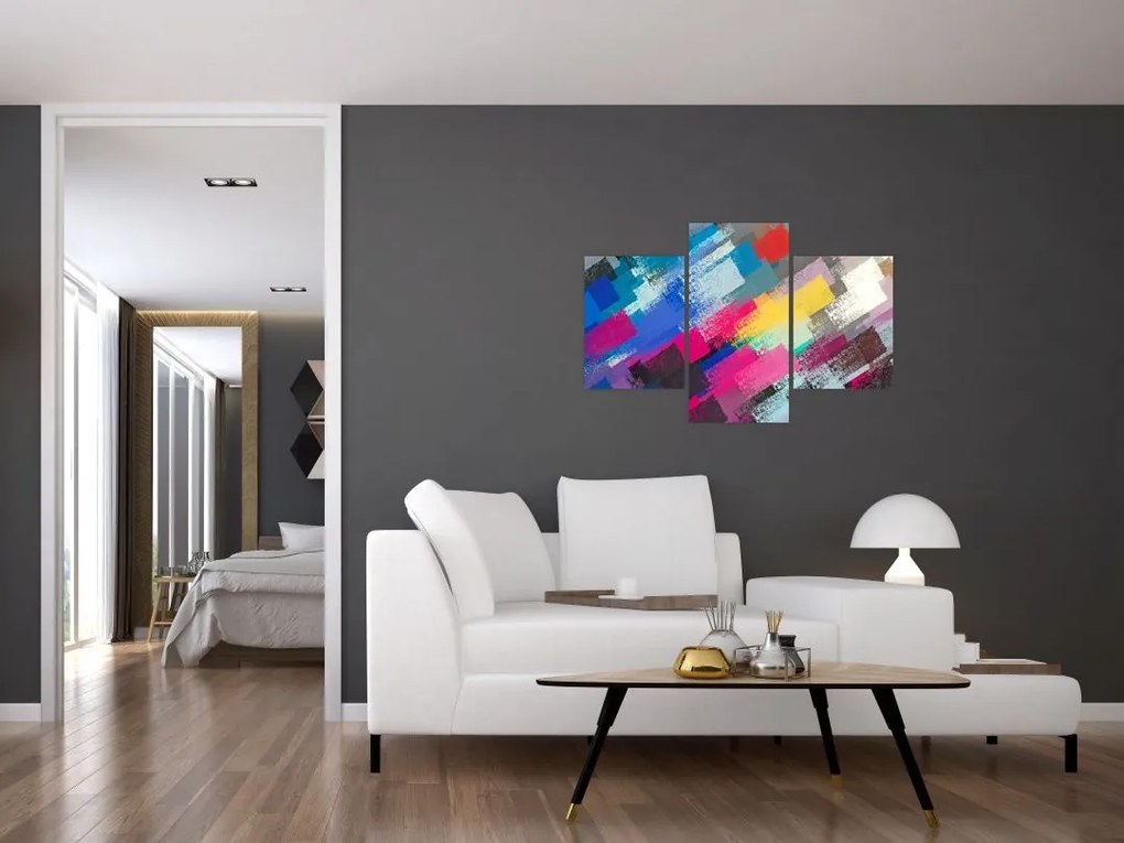 Tablou - Dungi colorate cu pensula (90x60 cm)