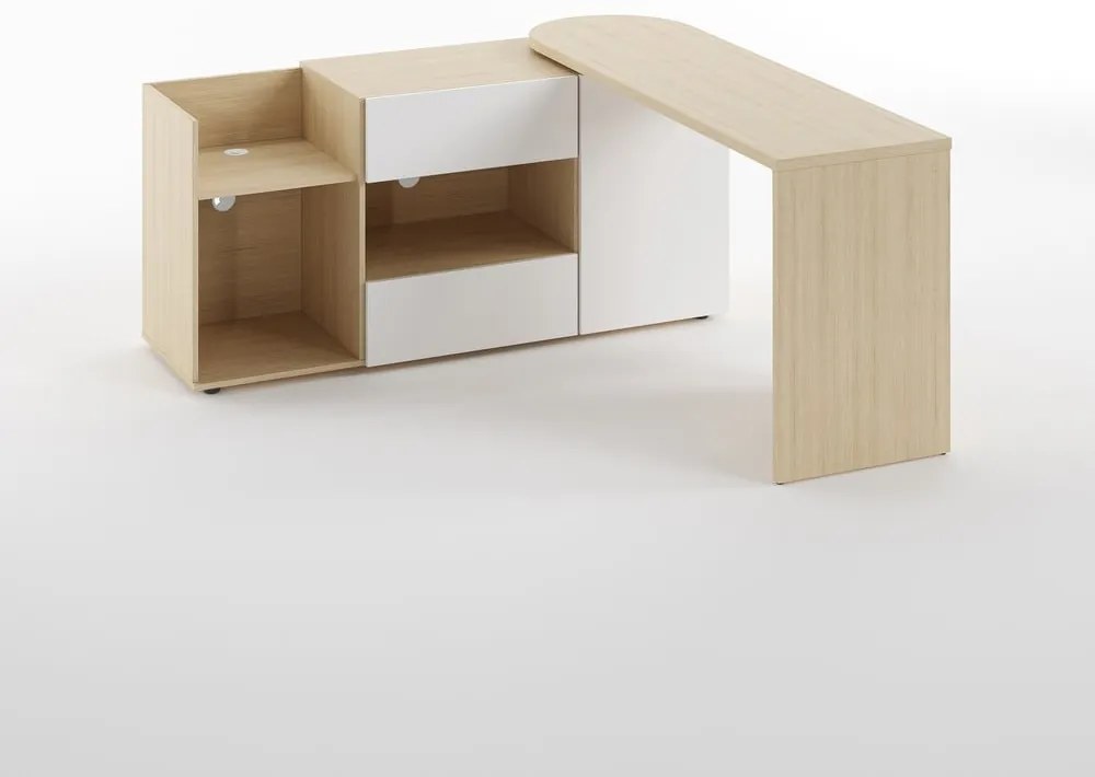 Birou cu blat cu aspect de lemn de stejar 48x159 cm Tango – TemaHome