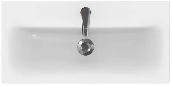 Cersanit S801-221-DSM - Dulap suspendat de baie cu lavoar MODUO 80 cm, alb