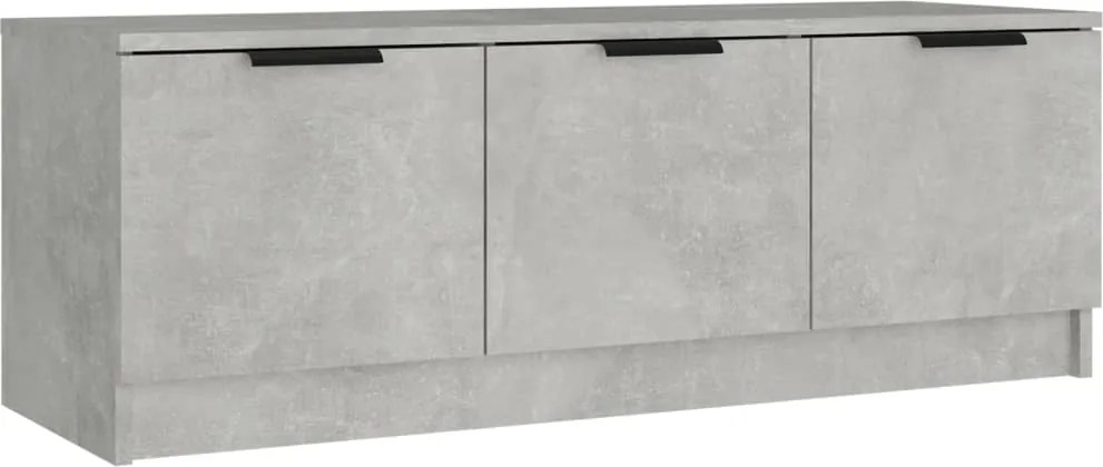 vidaXL Comodă TV, gri beton, 102x35x36,5 cm, lemn prelucrat