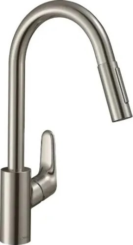 Baterie bucatarie cu dus extractibil Hansgrohe Focus 240 inox