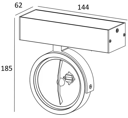Spot GO SL 1 2xG9/42W/230V negru Zuma Line 50484-G9