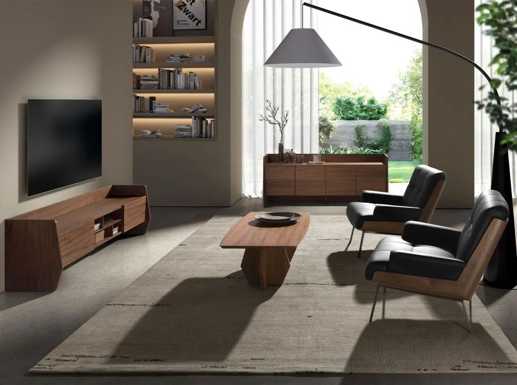 Fotoliu elegant design italian Black-Walnut