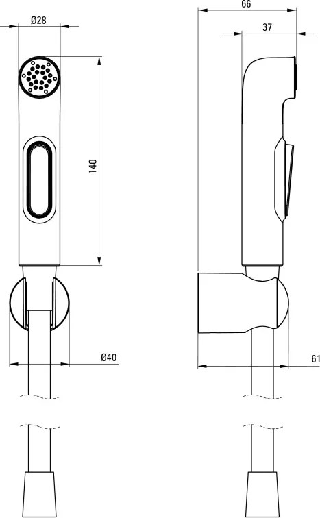 Bidetta Set Bidetta, cu suport fix Finisaj: Crom ANW_061B