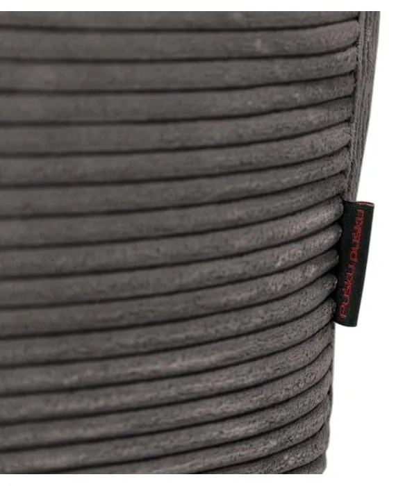 Fotoliu bean bag verde cu tapițerie din catifea reiată Sofa Lounge – SLOWDOWN