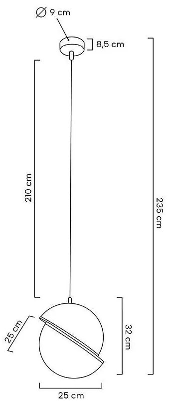 Pendul, Lustra suspendata GLOBE 25