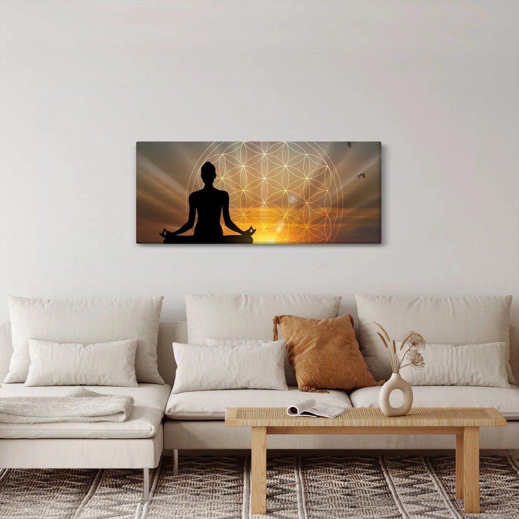 Tablou cu meditație (120x50 cm)