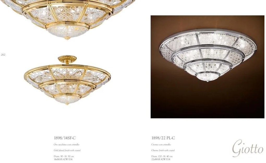 Aplica de perete eleganta LUX realizata manual Crystal Glass - Giotto