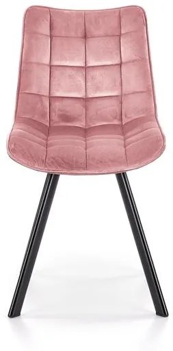 Set 4 scaune K332 velvet roz