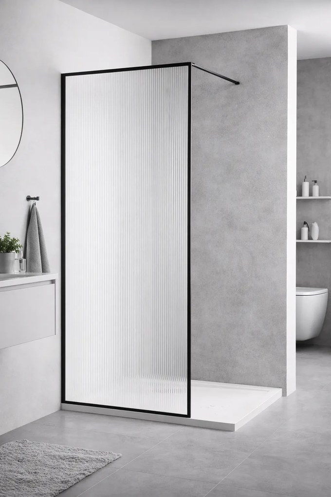 Paravan dus walk-in sticla securizata 8 mm geam linii 90x190