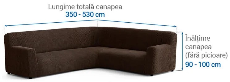 Huse bielastice COSTINA tutunului colţar (l. 350 - 530 cm)