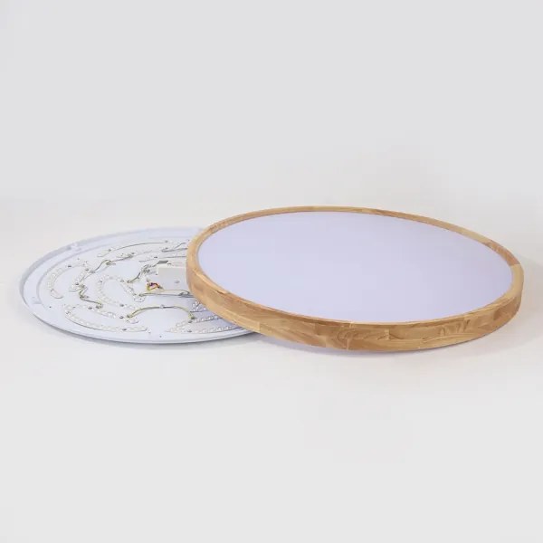 Brilagi - Plafonieră LED WOODROUND, 70 W, 230 V, 3000/4000/6000 K, diam. 80 cm