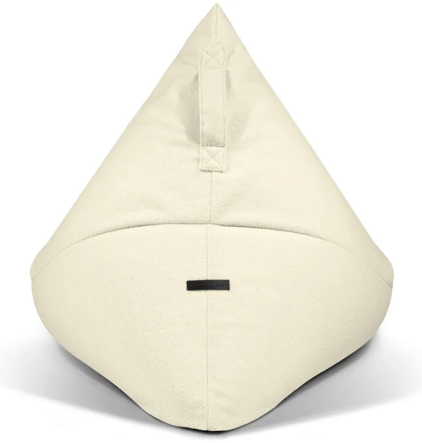 Fotoliu bean bag crem cu tapițerie din țesătură bouclé Razzmatazz – SLOWDOWN