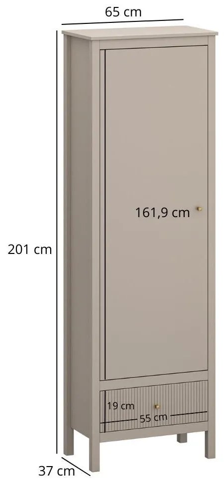 Dulap cu rafturi Karankas (taupe) . 1116960