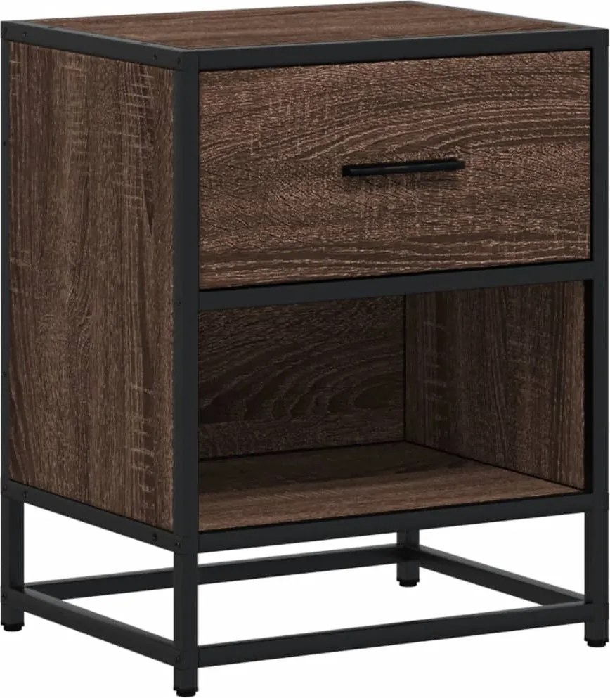 vidaXL Noptieră, stejar maro, 40x31x50 cm, lemn compozit