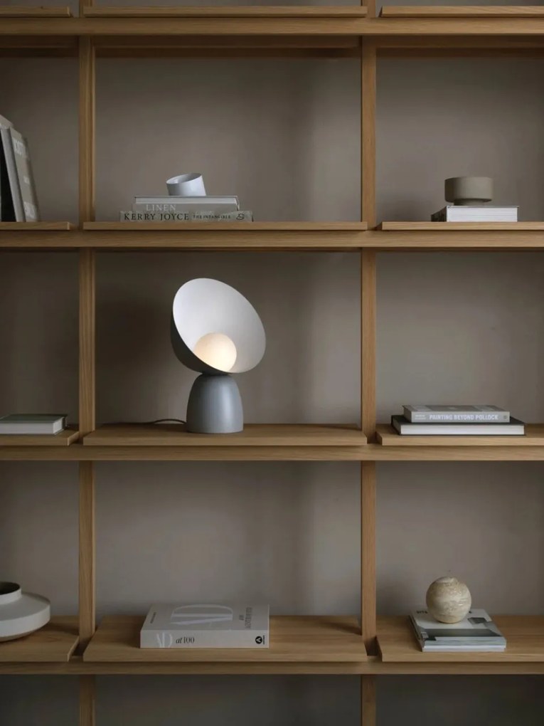 Veioza, lampa de masa design modern Hello gri